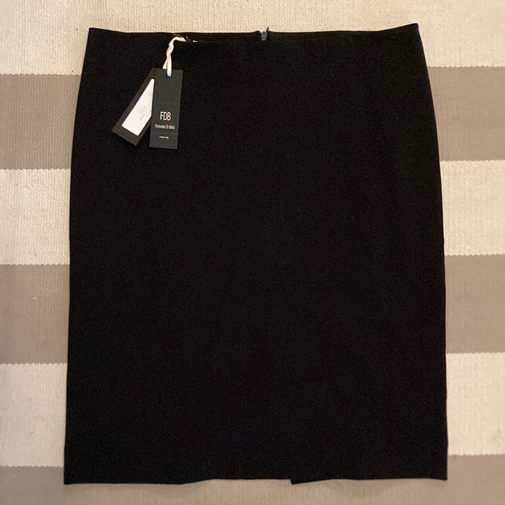 NWT!! Fortunato Di Bella (FDB) Navy Straight Pencil Skirt Size 6